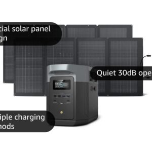 EcoFlow DELTA 2 Max + 160W Portable Solar Panel