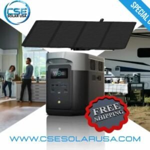 EcoFlow DELTA 2 Max + 160W Portable Solar Panel