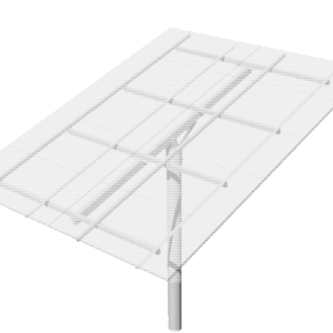 TPM10-H; PLP, TPM, TOP-OF-POLE MOUNT FOR 10 TYPE-H MODULE, 38-42" X 67-82", 5HX2W-L, 8" PIPE, ENTER MODULE # AND MANUFACTURER,