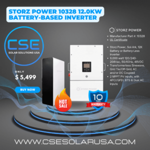 Storz Power Sol Ark 12K Battery or Battery Less Inverter