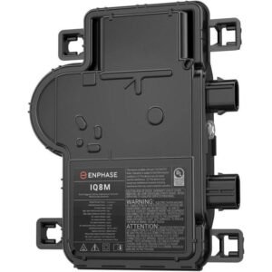 Back-View of Black Enphase IQ8M-72-M-US Microinverter 330W for 60 & 72 Cell Solar Panels.