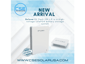 Soluna HV Pack 15K L-E is a High-voltage LiFePO4 battery storage system