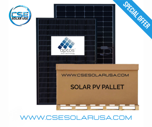 aptos 440W Bifacial Solar Panels Black | Up to 550W with Bifacial Gain | DNA-120-BF10-440W