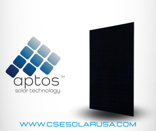 aptos 440W Bifacial Solar Panels Black | Up to 550W with Bifacial Gain | DNA-120-BF10-440W