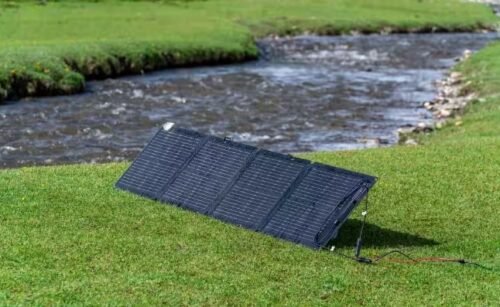 EcoFlow 300W Output/600W Peak Push-Button Start Solar Generator RIVER 2 with 110W Solar Panel for Home Backup Power, Camping, RVs