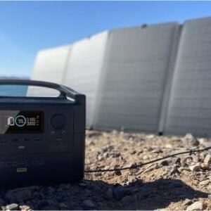 EcoFlow 600W Output/1200W Peak Push-Button Start Solar Generator RIVER Pro with 110W Solar Panels 2 for Home, Camping and RVs
