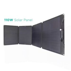EcoFlow 110-Watt Portable Solar Panel, Foldable Solar Charger Chainable for Power Station Generator, Waterproof for Outdoors