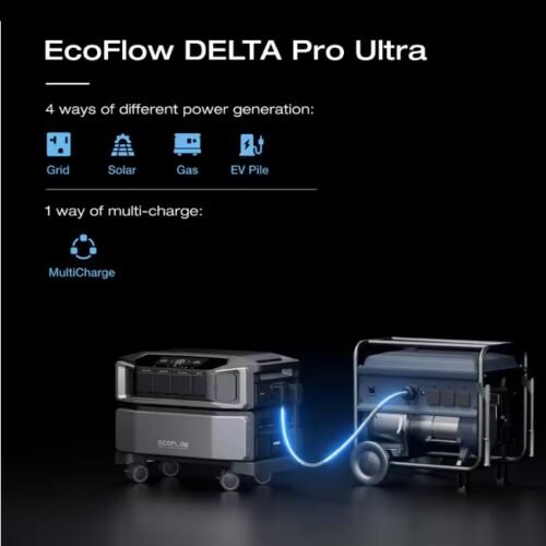 Ecoflow Battery Generator Delta Pro Ultra 6144Wh Solar Generator, 7200W Output,LFP Power Station Home Backup