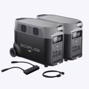 EcoFlow 3600W Output 7200W Peak Push-Button Start Battery Generator DELTA Pro 2 with Double Voltage Hub for Home, Camping, RVs