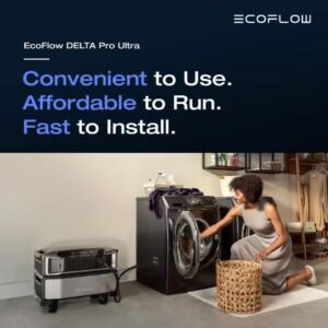 EcoFlow Battery Generator Delta Pro Ultra Battery Pack 6144Wh Solar Generator, 7200W Output,LFP,Home Backup, Push-Button Start