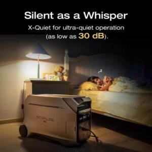 EcoFlow 4096Wh DELTA Pro 3,4000-Watt Output, LFP Power Station, Home Backup, Camping, Push-Button Start Battery Generator