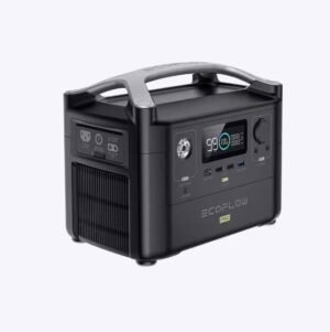 EcoFlow 600W Output 1200W Peak Push-Button Start Battery Generator RIVER Pro Fast Charging for Home Backup Power, Camping, RVs