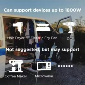 EcoFlow 600W Output/1200W Peak Push-Button Start Solar Generator RIVER Pro with 110W Solar Panels 2 for Home, Camping and RVs