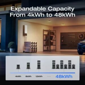 EcoFlow 4096Wh DELTA Pro 3,4000-Watt Output, LFP Power Station, Home Backup, Camping, Push-Button Start Battery Generator