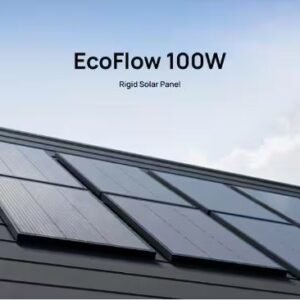 EcoFlow 2 Pcs 100-Watt Monocrystalline Silicon Rigid Solar Panel for Power Station Generator, IP68