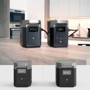 EcoFlow Battery Generator DELTA 2 Solar Generator, 1800W Output, 1024Wh LFP Power Station, Home Backup, Camping, Push-Button Start