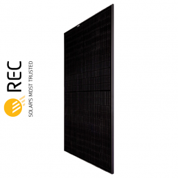 REC, 400W PV Module, 47.2” PV Wire, MC-4, 30mm Black Frame on Black Back-Sheet, BOB, 132 ½ Cut Mono Cells, 25A Max Fuse, 1000VDC, 373.5 PTC, 20/25 Standard Warranty, REC400NP3 Black
