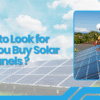 Buy Solar Panels
