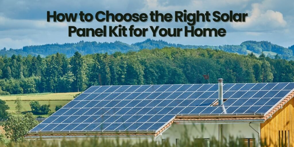 Home solar panel kit