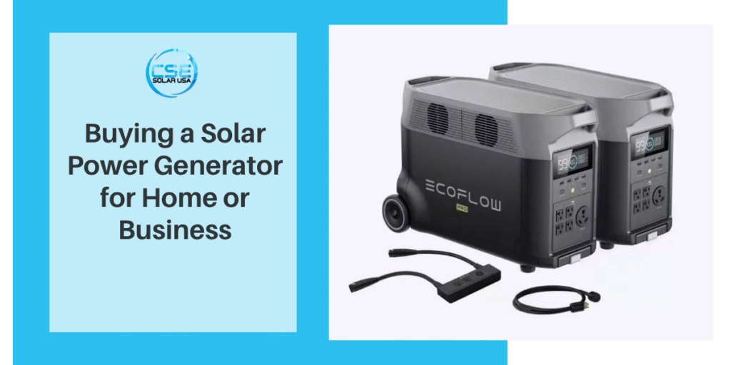 Solar Power Generator