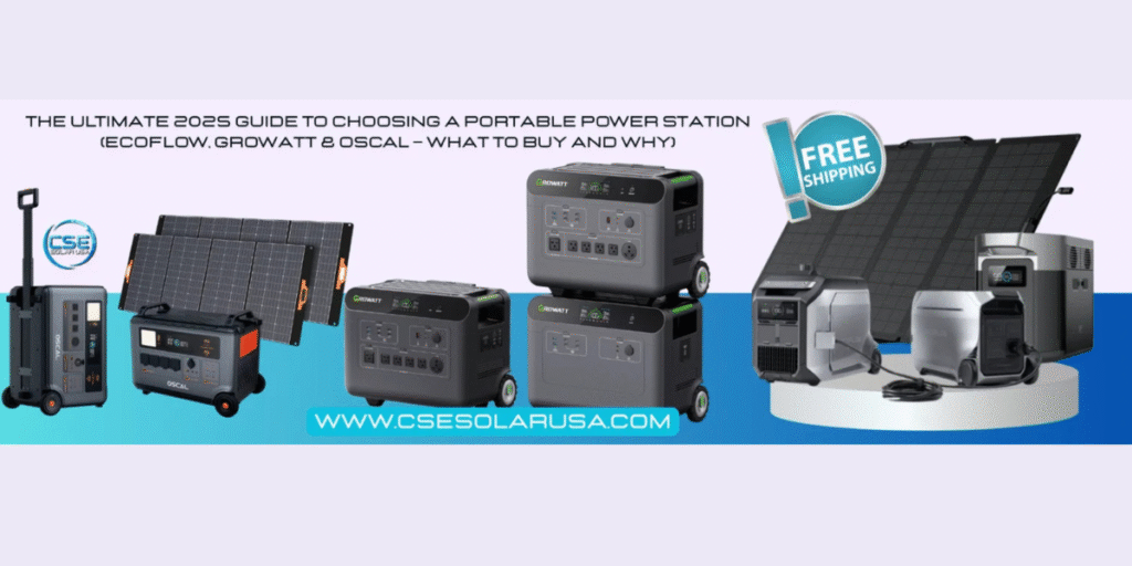 Guide to Choosing a Portable Power Station (EcoFlow, Growatt & OSCAL)