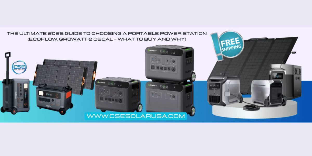 Guide to Choosing a Portable Power Station (EcoFlow, Growatt & OSCAL)