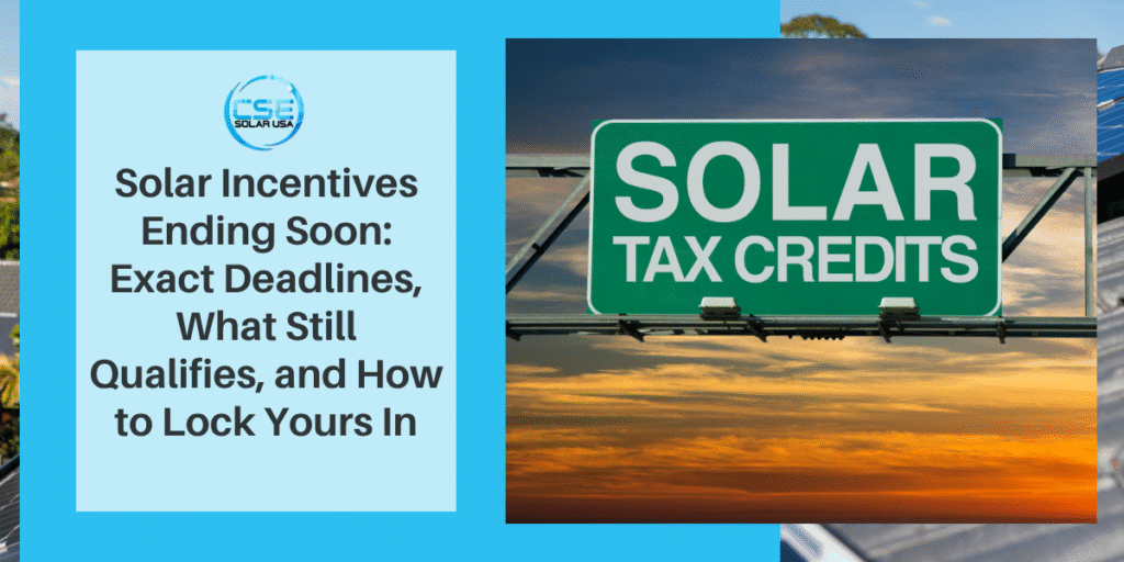 Solar Incentives Ending