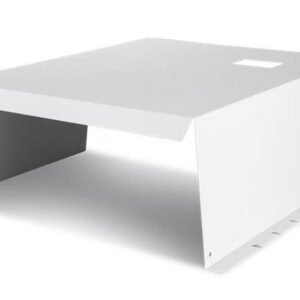 Fronius White 7035FS Shade Cover for Symo 10–24 kW Inverters – Powder-Coated Aluminum Rooftop Protection