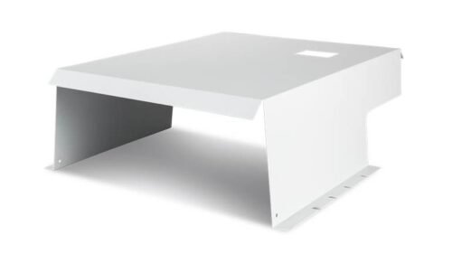 Fronius White 7035FS Shade Cover for Symo 10–24 kW Inverters – Powder-Coated Aluminum Rooftop Protection