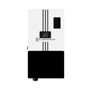 Liniotech 15kVA Hybrid Solar Inverter front view black and white