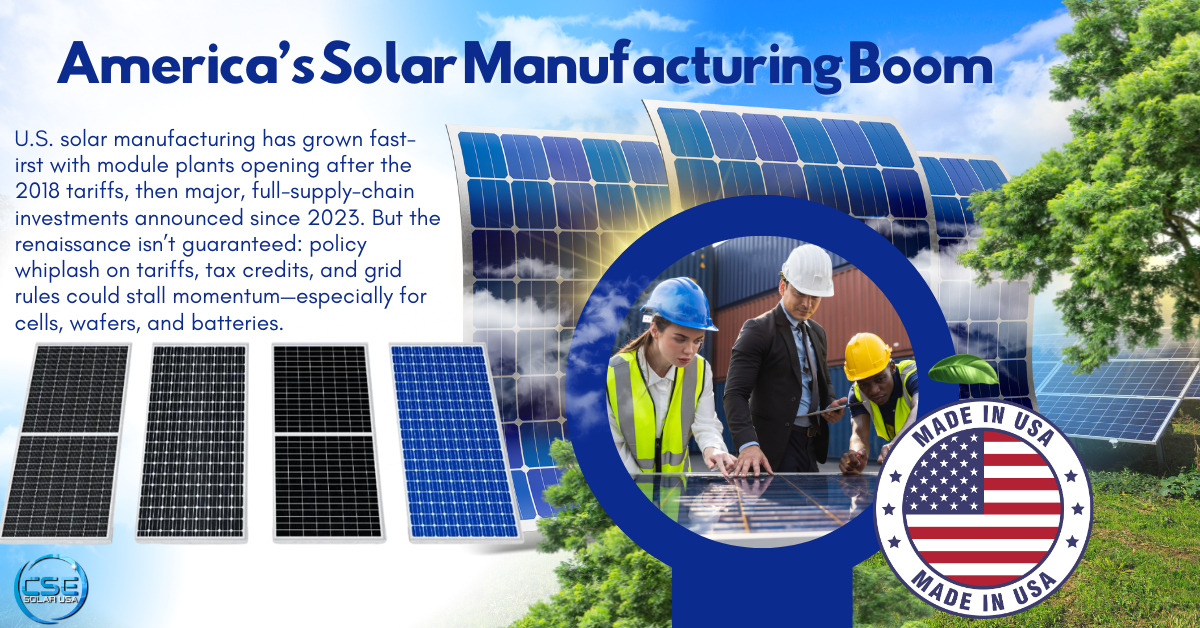 U.S. Solar Manufacturing