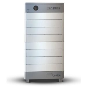 HomeGrid Stack’d 48V 8-Module Lithium Iron Battery 38.4kWh for Residential and Commercial Solar Systems.