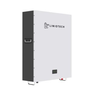Liniotech 10kWh 51.2V Lithium Iron Battery Wall-Mounted for Solar and Backup Energy Storage.