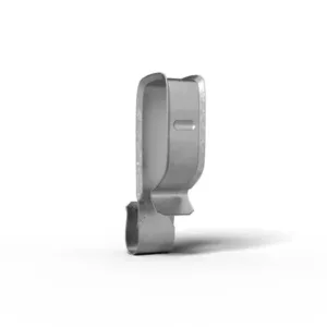 Silver Color Front view of Enphase Q Cable Clips 100 Pack – durable black clips for solar and electrical cable management