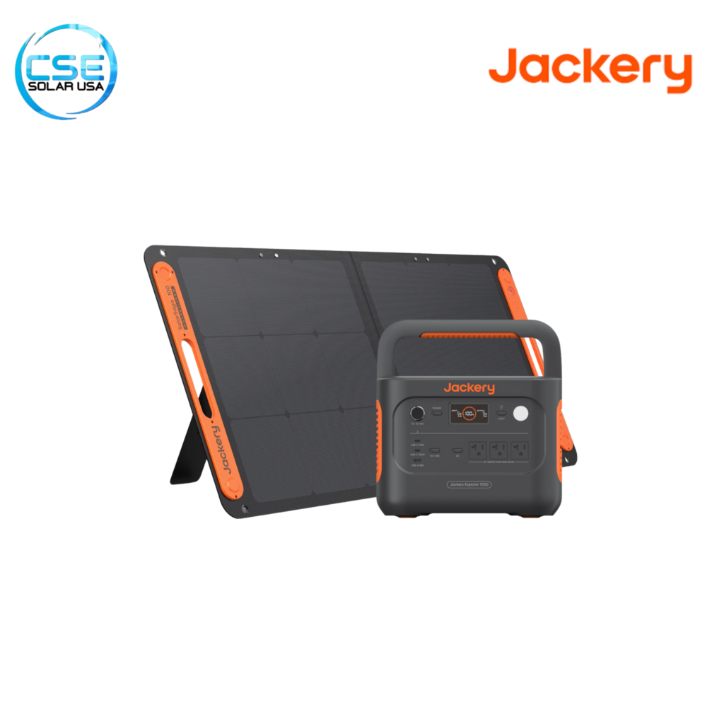 Jackery Explorer 1000 v2 + SolarSaga 100W - CSE Solar USA