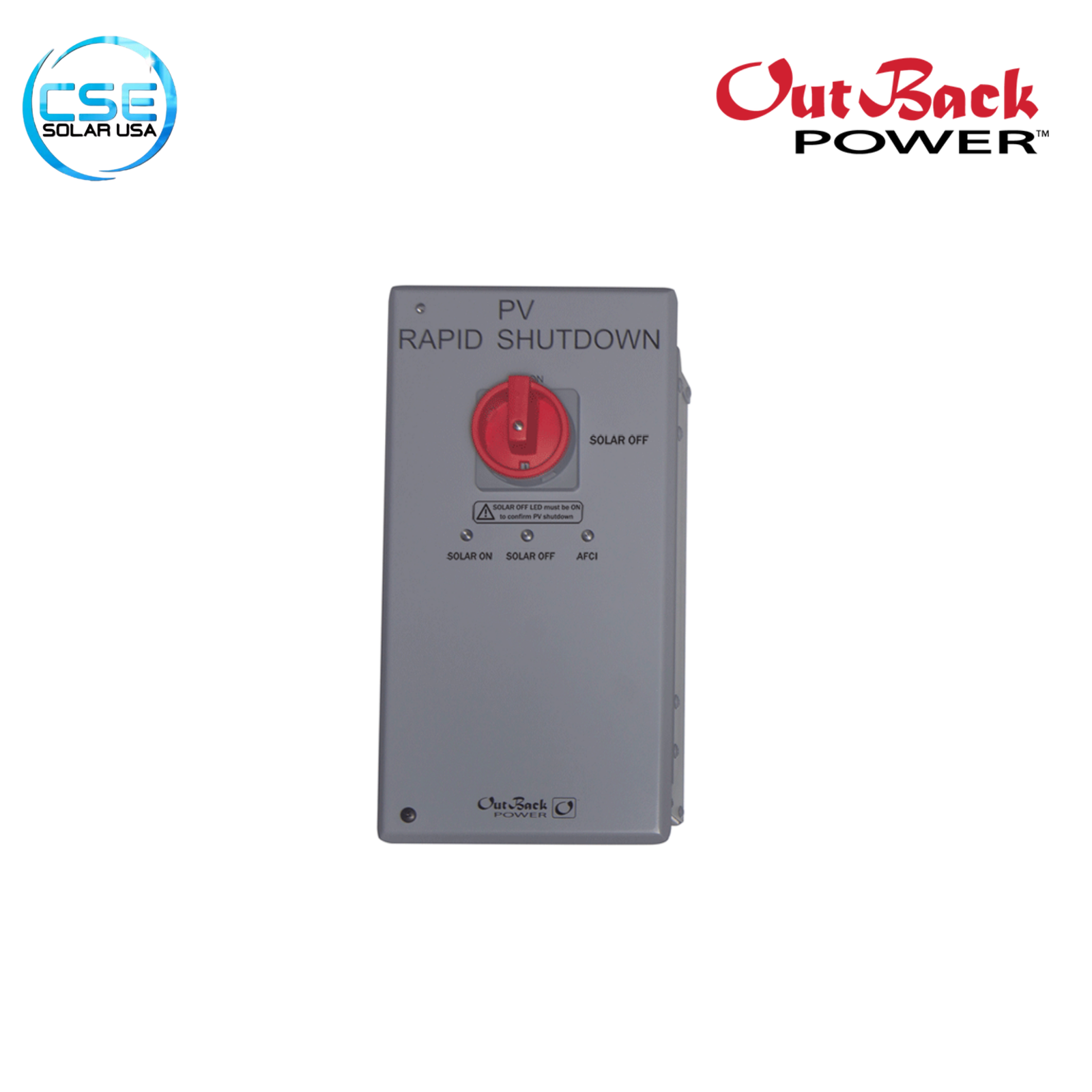 OutBack Power RSI Rapid Shutdown Initiator Switch OutBack Power RSI Rapid Shutdown Initiator Switch