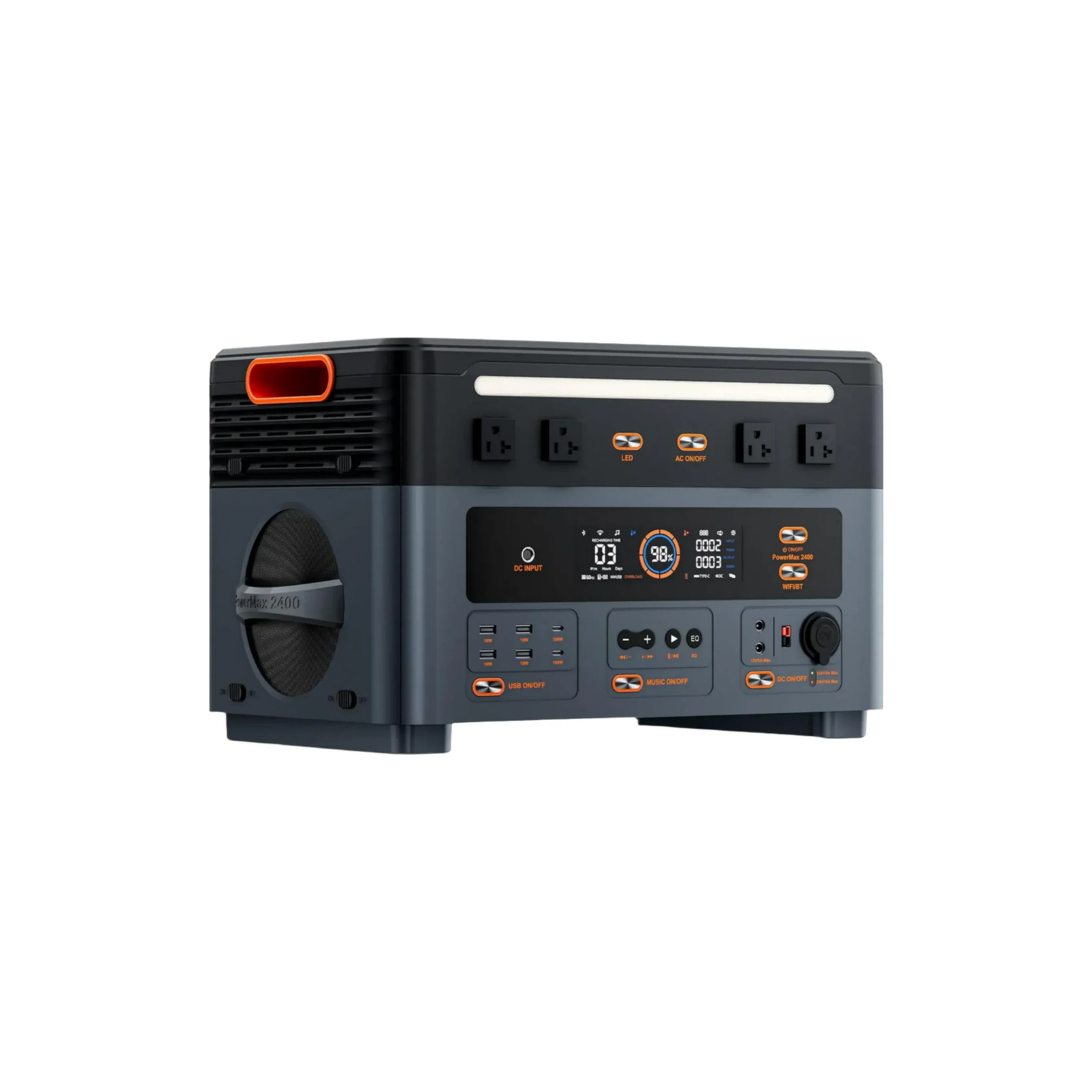 Oscal PowerMax 2400 _ 2400W Portable Power Station – Side Oscal PowerMax 2400 _ 2400W Portable Power Station - Side