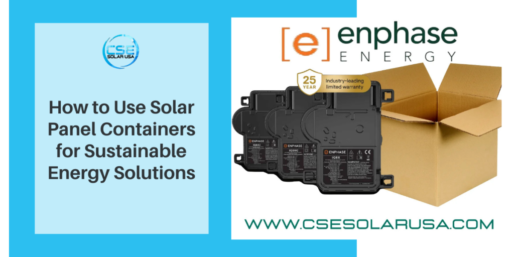 Solar Panel Containers