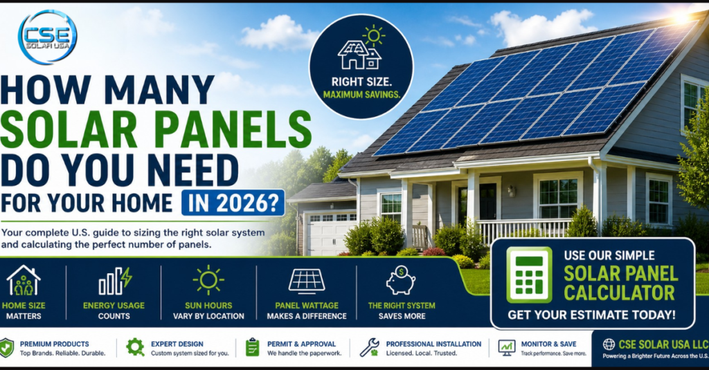 How Many Solar Panels Do You Need for Your Home in 2026?