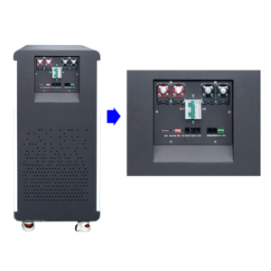 DOCAN ENERGY ZZ48600M battery terminals, breaker and communication connection panel