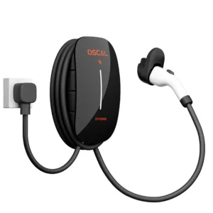 OSCAL EV11000 black Level 2 EV charger angled product view