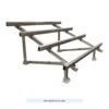 AIMS Power PV-6X250RACK aluminium ground mount solar rack for six 190 to 380 watt panels, official product photo on white; solar panels not included