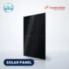 Canadian Solar TOPHiKu6 CS6.1-54TM all-black N-type solar panel with CSE Solar USA and Canadian Solar logos