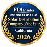 CSE Solar USA LLC — Solar Distribution Company of the Year, California 2026, FDI Insider award