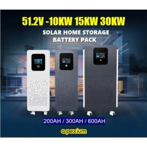 Docan Energy 51.2V solar home storage battery range in 200Ah, 300Ah and 600Ah configurations