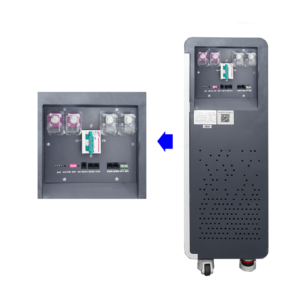 Docan Energy ZZ48300M battery terminals, breaker and communication connection panel