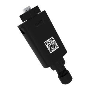 Fox ESS Smart 4GWiLAN Wi-Fi and 4G monitoring dongle, black IP65 housing with USB connector