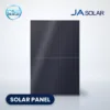 JA Solar JAM54D41-440/MB all-black N-type solar panel with CSE Solar USA and JA Solar logos