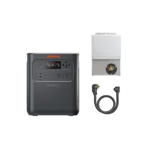Jackery HomePower 3600 Pro Max power station with the Manual Transfer Switch and 40A charging cable