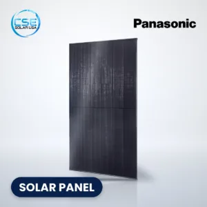 Panasonic EverVolt EVPV HK Black Series solar panel, with CSE Solar USA and Panasonic logos